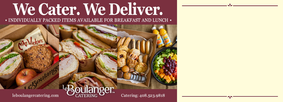 We cater. We can deliver.
